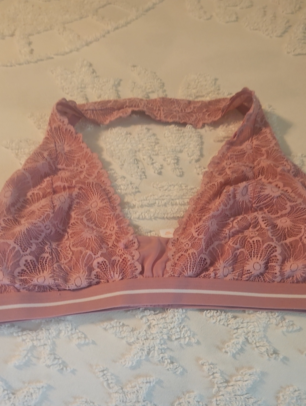 Colsie Lace Bralette in Dusty Rose Pink